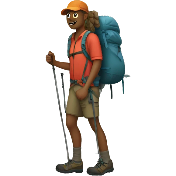 hiker emoji