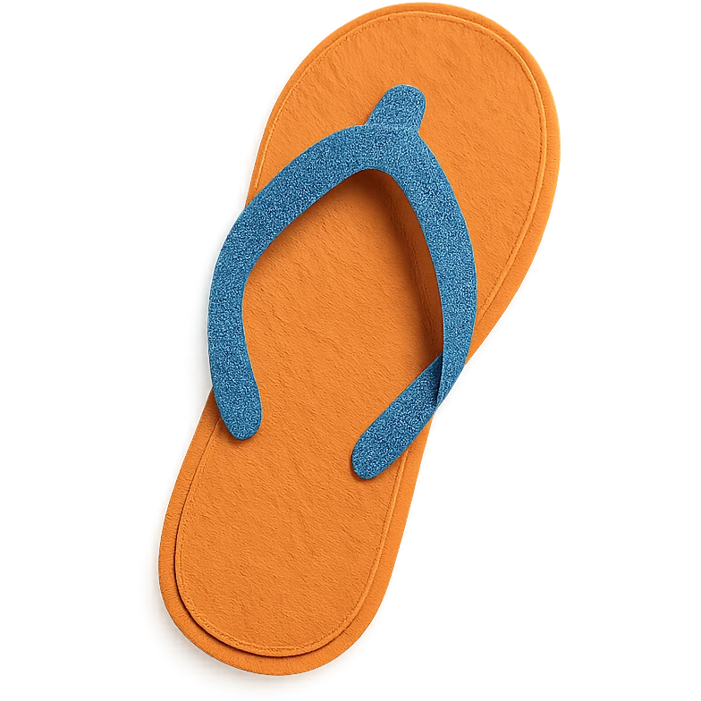 classic flip-flop sandals emoji