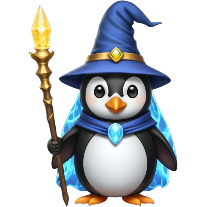 Penguin Wizard emoji