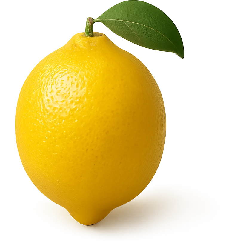 yellow lemon emoji