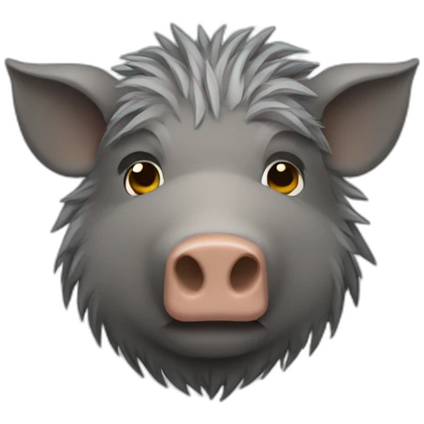 boar with gray beard emoji