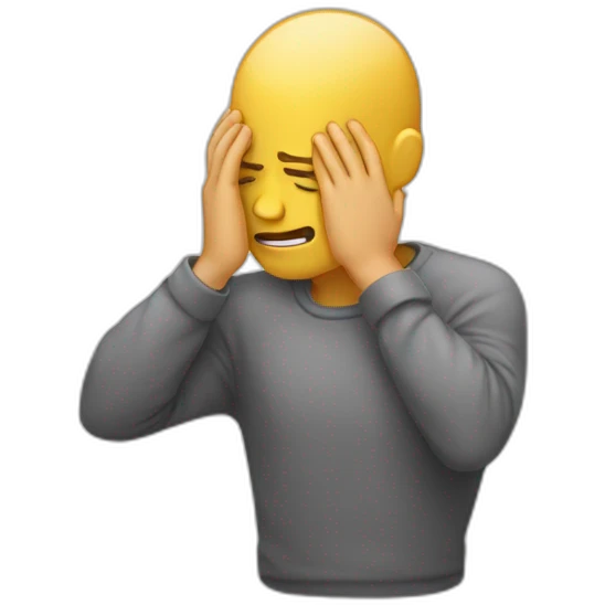 Facepalm emoji