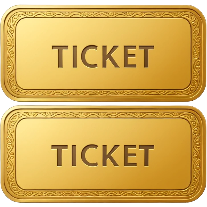 Golden ticket emoji