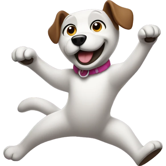 Dancing dog emoji