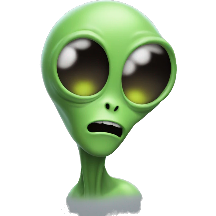 Alien singing  emoji