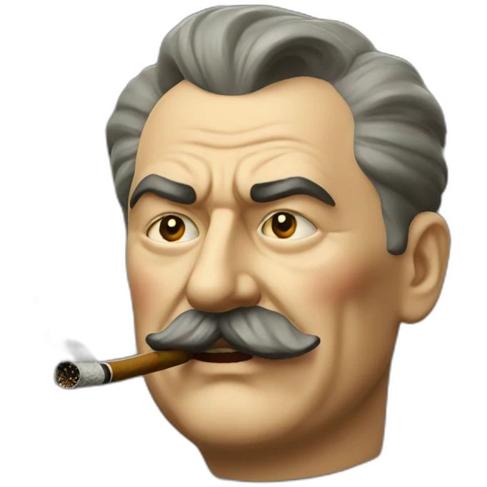 Stalin smoking old pipe emoji