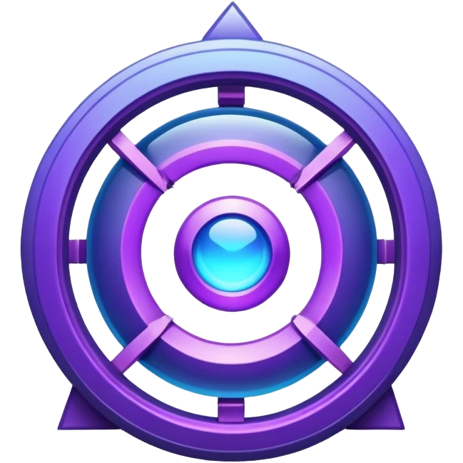 Blue and purple portal emoji