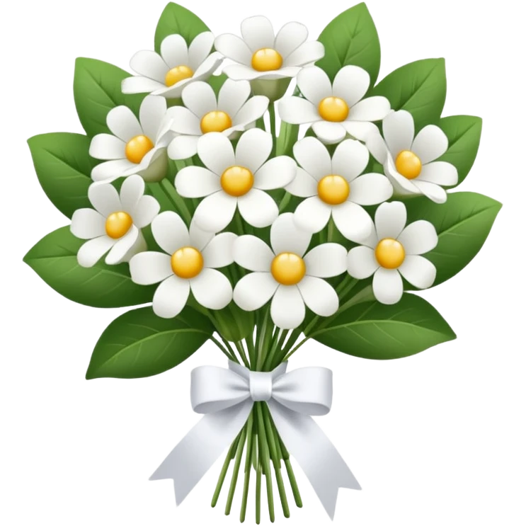 White flower bouquet emoji