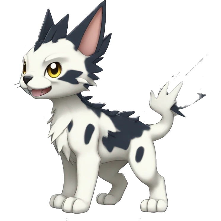 cute cool edgy beautiful Digimon-Fakemon-animal full body emoji