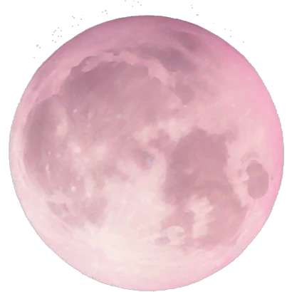 pastel pink moon emoji