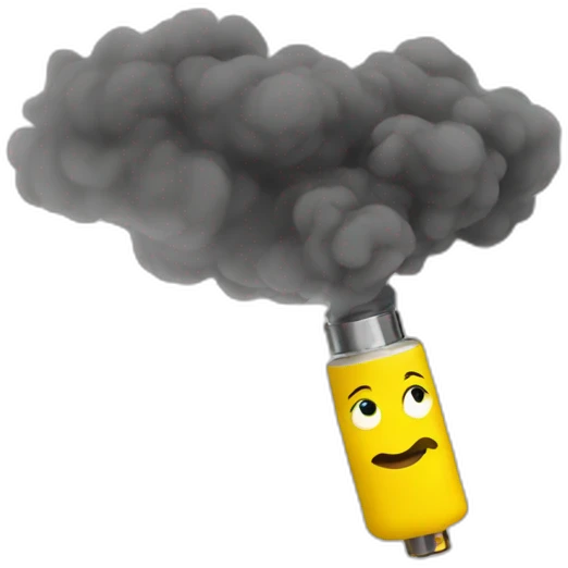 yellow emoji smoke vape emoji