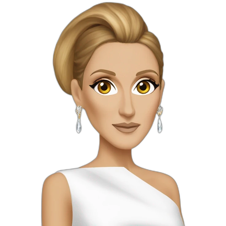 Céline Dion blink eye emoji