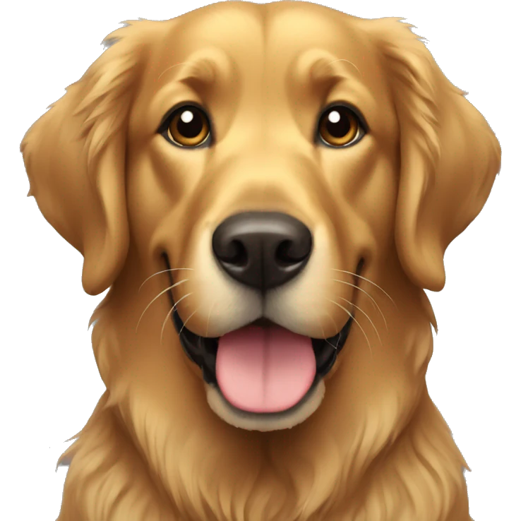 Black golden retriever emoji