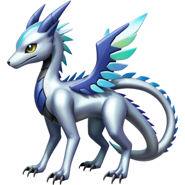 Meloetta-Sergal-Palkia-Dialga-hybrid-fusion-Fakémon-creature, full body emoji