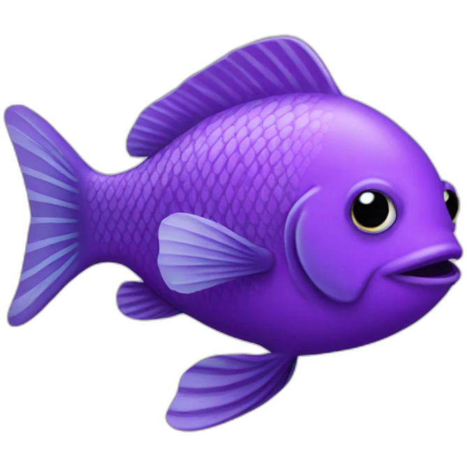 purple fish emoji