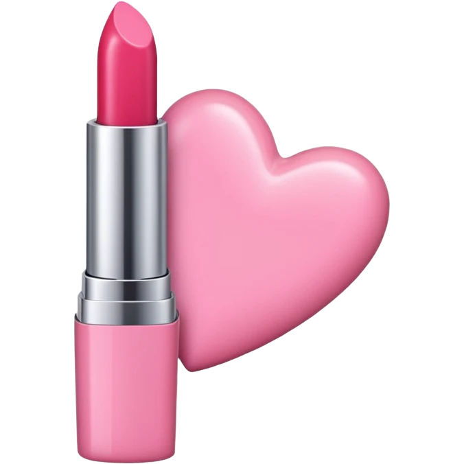 pinkheart lipstick emoji