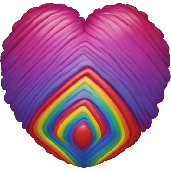 Rainbow and heart emoji