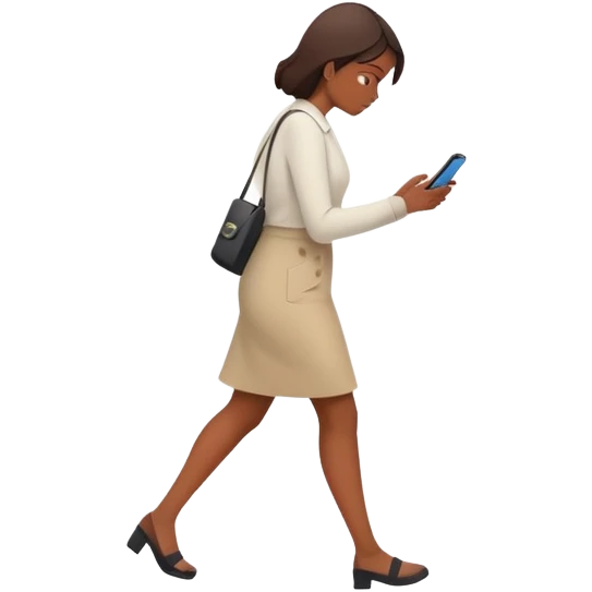 woman walking away from phone with multiple unread message notifications, dismissive expression, turning her back on conversation, phone showing several ignored texts, emotionally detached look emoji
