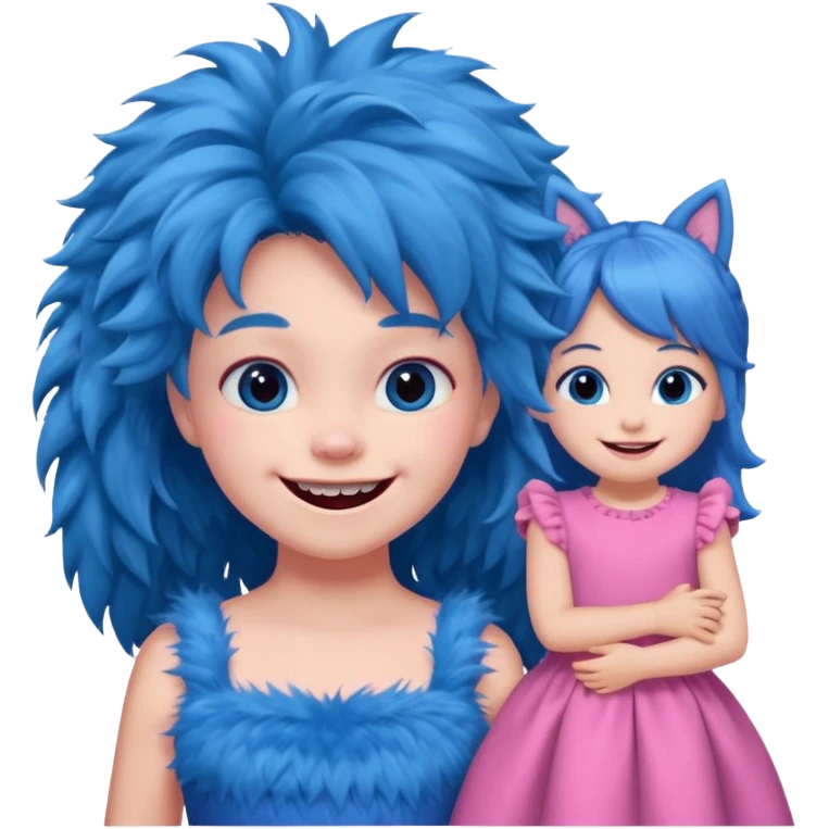 Sullivan monster with small girl emoji