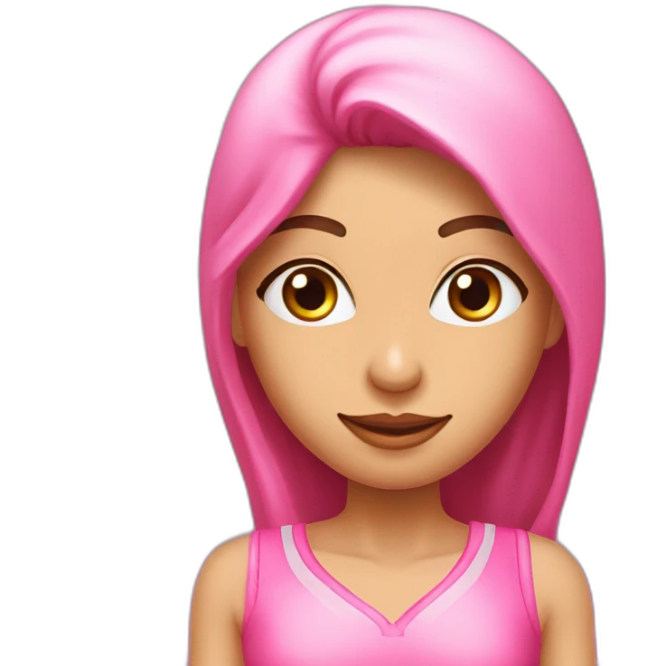 Adolecent arabe avec coupe plaquer sur le coté maillot de lalgerie rose emoji
