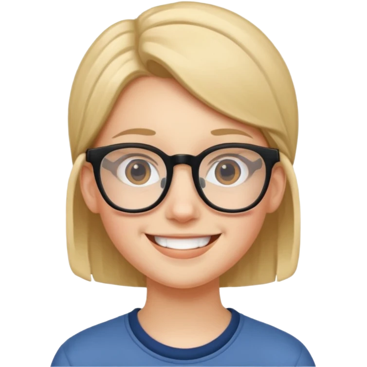 Glasses Wearing Teen emoji