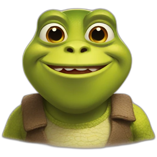 shrek in a frog costume emoji
