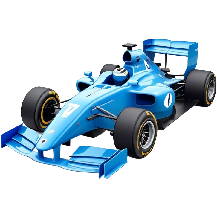 blue f1 car emoji