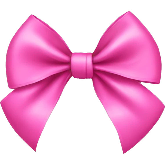 Pink bow emoji