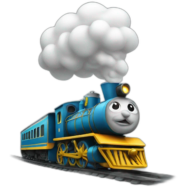 train with a whistle for a light emoji
