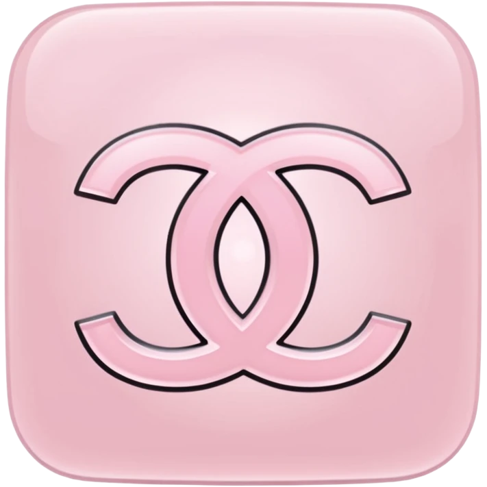 light pink chanel logo without background emoji