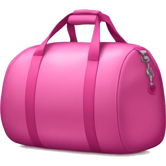 Pink gym bag  emoji