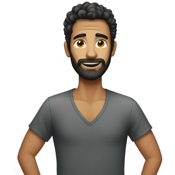tall lanky hairy guy emoji