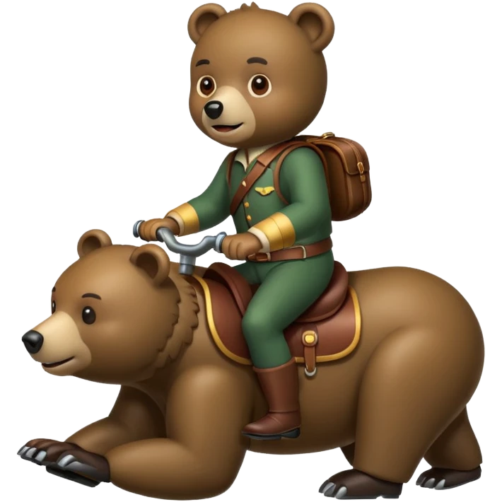 Bear rider emoji