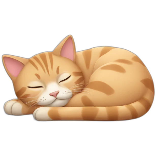cat sleeping emoji