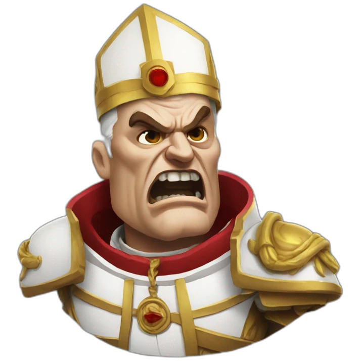 Pope angry doomguy emoji