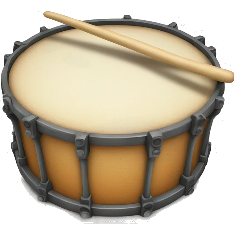 Drum with a moustae emoji