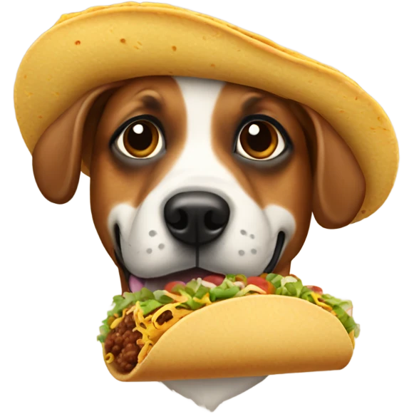 Taco dog emoji