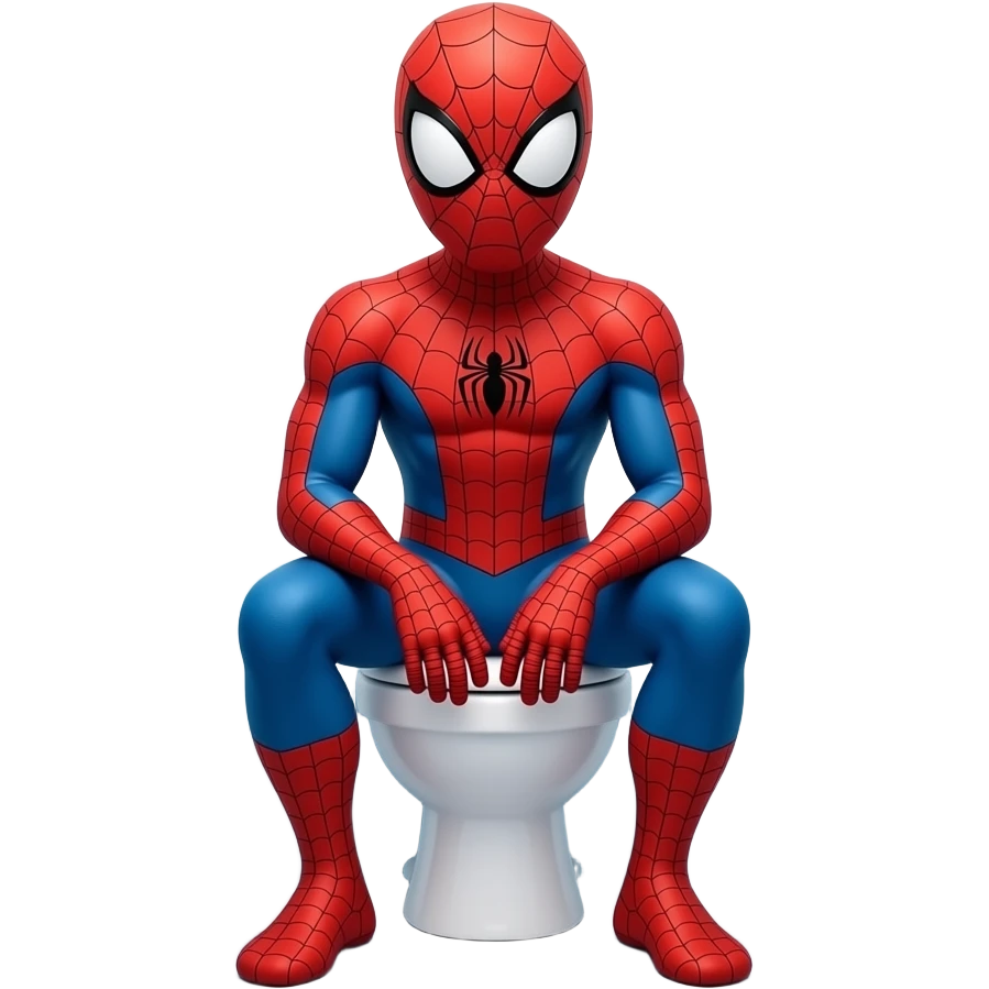 spiderman on the toilet# emoji