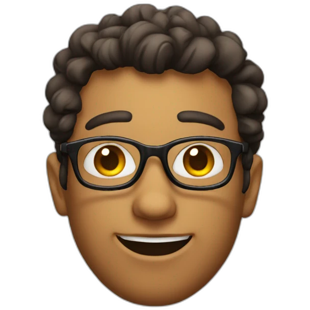 Nice guy whith Glasses emoji