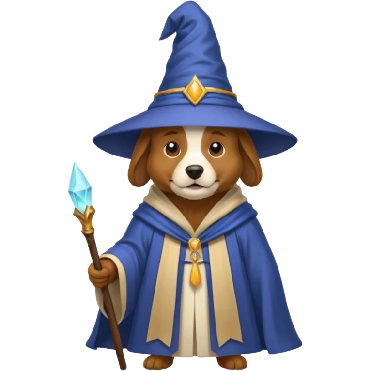 Dog wizard emoji