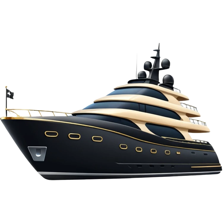 black yacht emoji