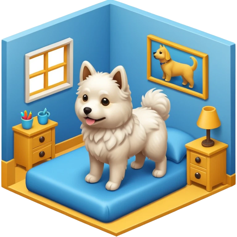 dog room isometric emoji