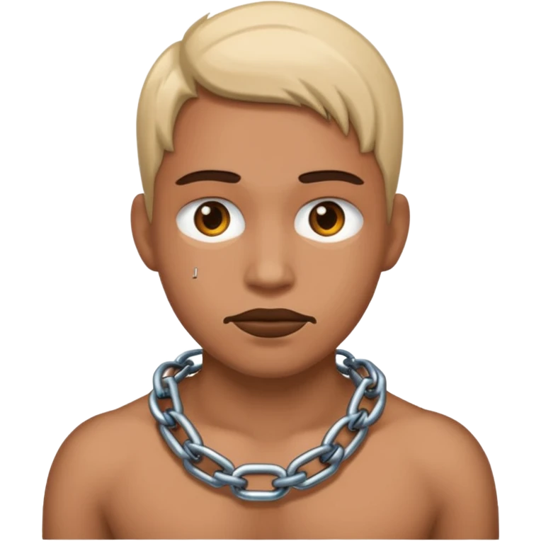 Эмодзи: человек в цепях  emoji