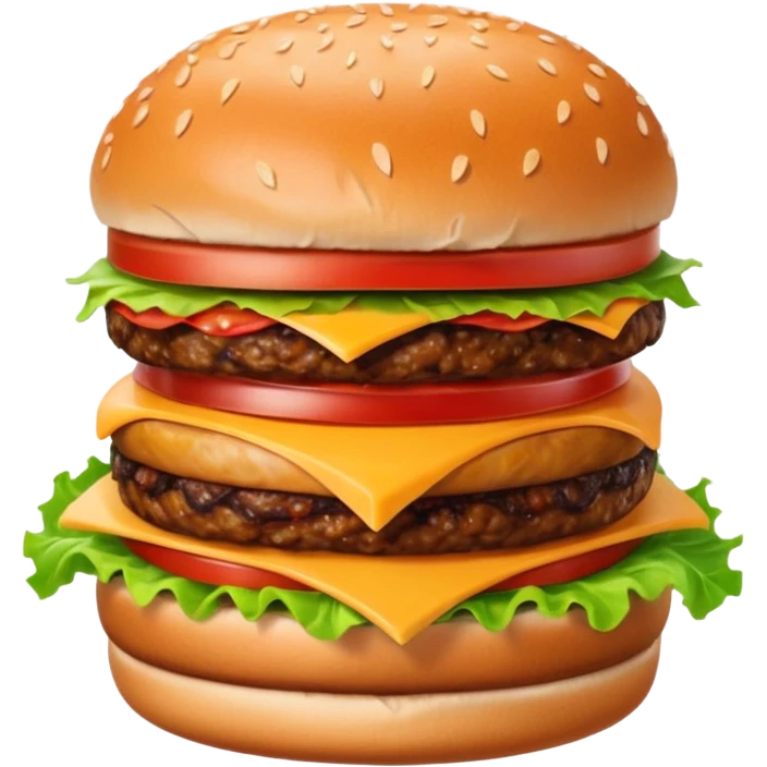 hamburguesa clasica con tocino emoji