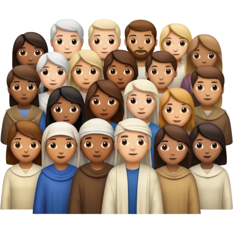 Crowd during Jesus time emoji
