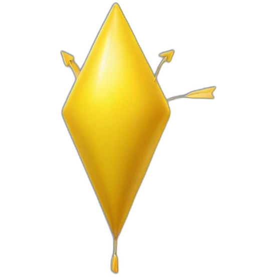 yellow balloon arrow pointing down emoji