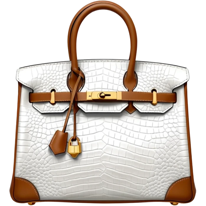 hermes birkin himalayan bag white emoji
