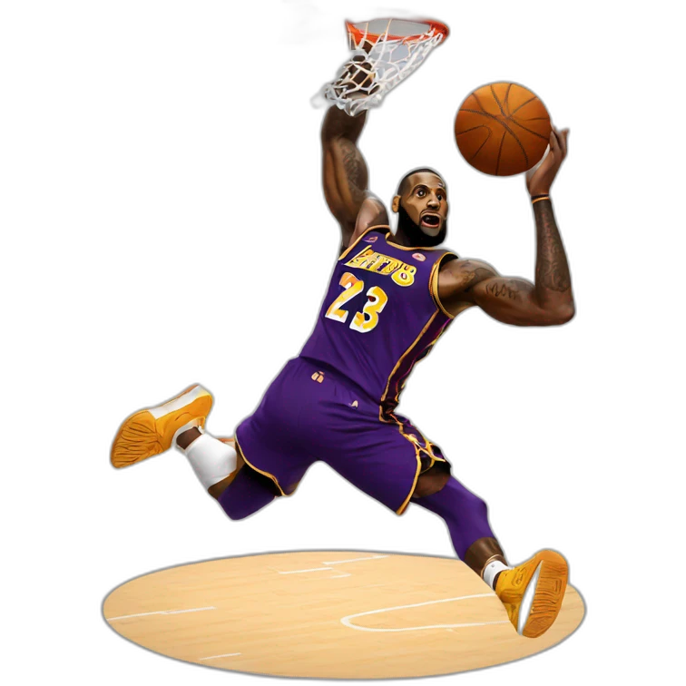 Lebron james dunk emoji