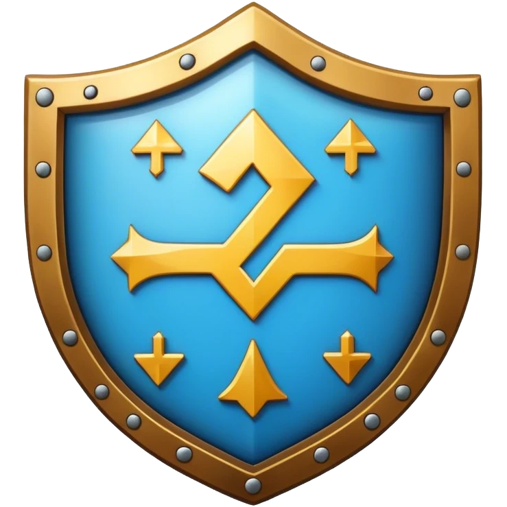 Escudo con simbolo matemático emoji