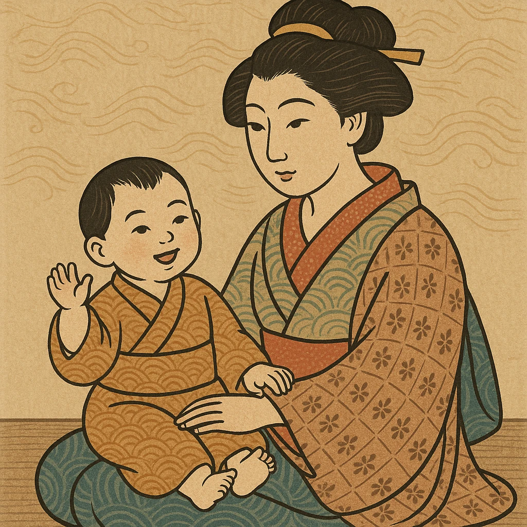 mother and child posing emoji